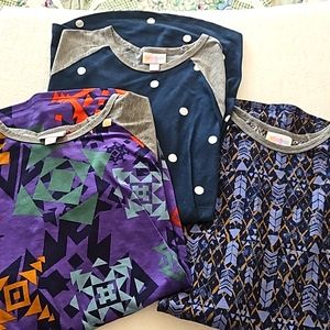 LulaRoe Lot Of 3 nice Tops